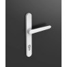 poignée plate de la porte d'entrée (pour volet) blanche